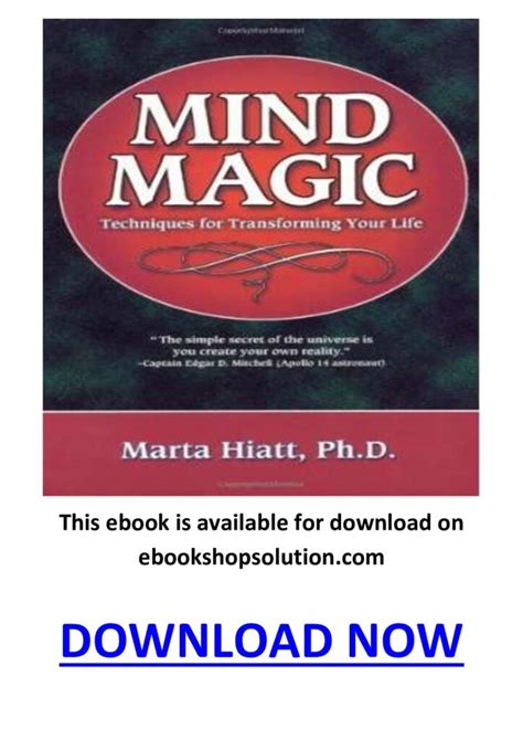 Mind magic techniques for transforkation pdf
